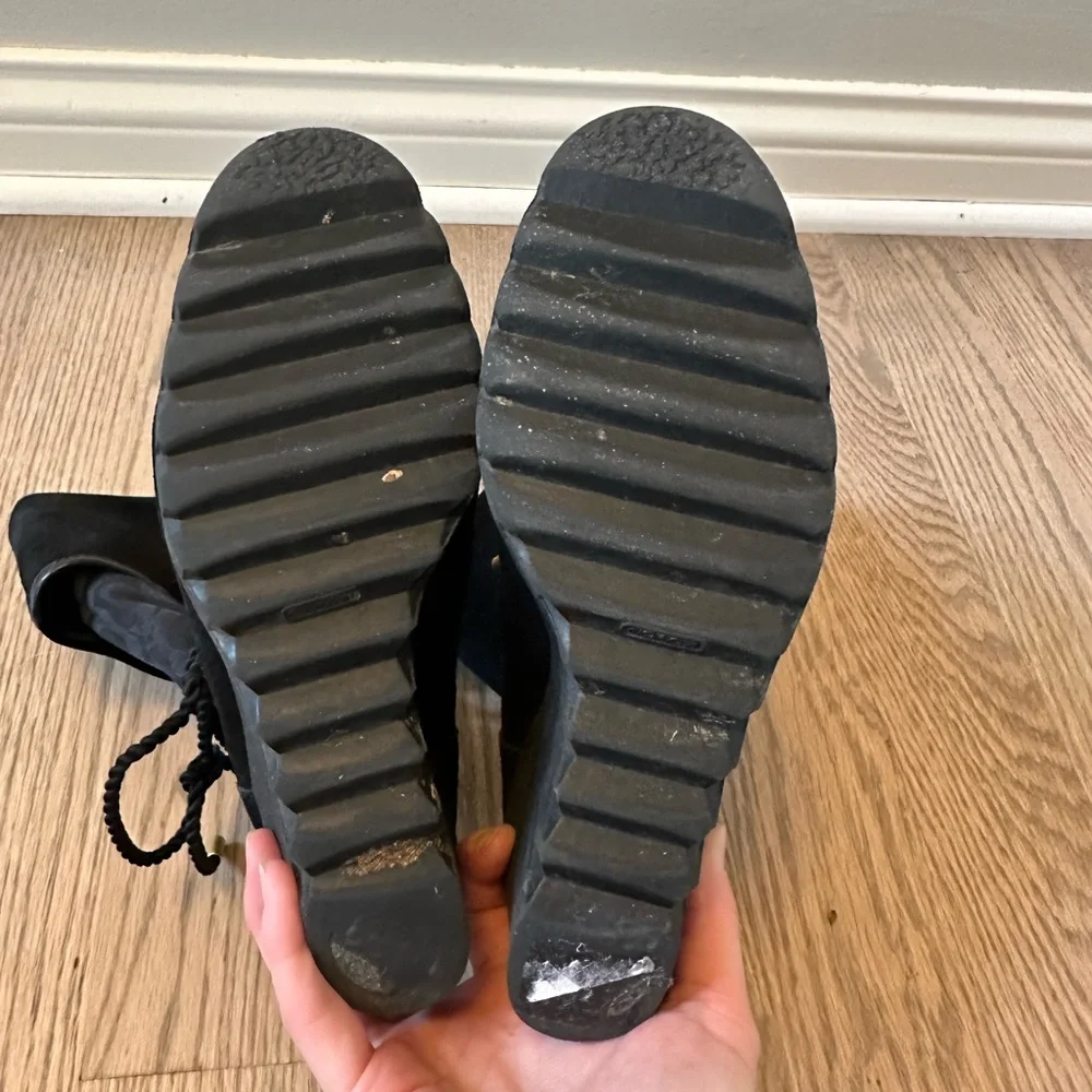 Coach Jacquard Maisy Signature Logo Wedge Winter Snow Boot
